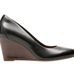 Clarks Raven Rise wedges black size 6